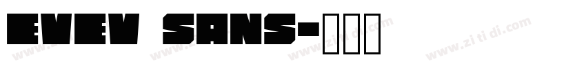 evev sans字体转换